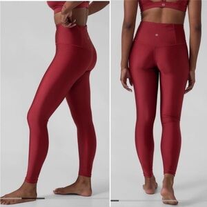 Athleta Elation Shine Tight Small Decadent Red NWT